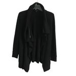 All Saints Dahlia black asymmetrical convertible sweatshirt jacket XS Photo 3