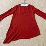 Catherine Malandrino New  RED tunic top S Photo 3