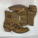 Free People Anthro Latigo Size 10 Paz Braid Booties Boho Brown Leather Western Boots Women’s Photo 3