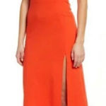 Open Edit  Scoop Neck Midi in Orange Women's XXS Photo 0