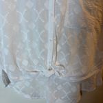 Splendid  Collection Women's White Button Down Top Sleeveless Tie‎ Front Photo 4