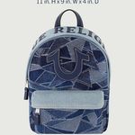 True Religion Mini Denim Logo Backpack for Men and Women New Photo 1
