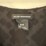 Club Monaco  Black Strappy Tank sz M Boho embroidered lace drape tank Photo 11