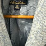 Brooks Brothers  Moon Sky Blue Herringbone Wool Tweed Blazer‎ Jacket Sz 2 P Photo 1