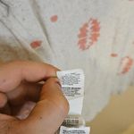 Lucky Brand  Size Small S Blouse Heathered White Coral Pink Embroidered Top Photo 4