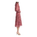 Sachin + Babi  Ronnie Long Sleeve Pink Pleated Tie Front Midi Dress NWT Photo 1