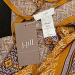 J.Jill 💕💕 Mixed-print Two-way Poncho ~ Light Tigers Eye Paisley One Size NWT Photo 12