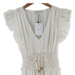 Karina Grimaldi NEW/NWT  Revolve KARLA White Metallic Midi Dress Size Small Photo 4