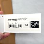 Christian Louboutin Pigalle Heel Clutch Purse Bag Patent Calf Leather Nude Sexy Photo 10