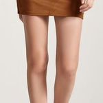 Forever 21 Camel Lace Up Skirt Photo 0