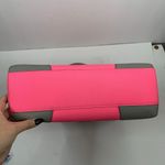 Rebecca Minkoff  Amorous Satchel Bright Pink Gray Leather Bag Crossbody Strap Photo 5