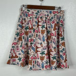 Compania Fantastica Novelty Print Skirt Size Medium Pink Photo 0