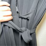 Diane Von Furstenberg  Black Midi Wrap Dress women’s 10 minimal career office Photo 5