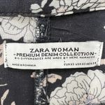Zara Woman Floral Maxi Dress Premium Collection Pockets Button Front XS‎ Boho Black Photo 3