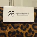 7 For All Mankind Womens Leopard Print High Waist Slim Kick Jeans Size 26 NWT Photo 3