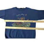 Vintage 90s Chic Explore Nature Sweatshirt Womens M/L Blue Teddy Bears Size M Photo 8