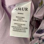 NWT AMUR Acacia Lilac Lily Wildflower Floral Tie Strap Ruffle Dress Size 14 Purple Photo 7