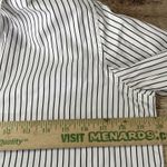 Ralph Lauren Lauren  Black White Striped Preppy Womens Button Down Shirt M Photo 3