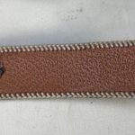 Western Women's Brown Leather Stitched Belt Overlap Buckle 42" L x 2" W SKU 5656 Photo 6