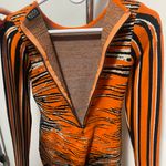 Edge Tiger Print Orange/Black Knit Romper US M Photo 8