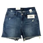 Judy Blue  High Walst V-Front Denim Shorts Shield Pockets The Samara Size Medium Photo 7