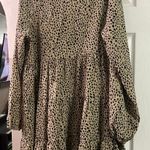 Cupshe Women’s V-neck Speckled Print Long Sleeve Mini Dress Photo 3