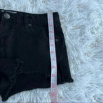 Free People  Womens Shorts Black True Distressed Denim Size 25 Photo 9