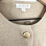J.Crew NWT  Giselle 100% Cotton Knit Sweater Blazer Sz S Tan Quiet Luxury Preppy Photo 6
