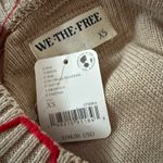 Free People We The Free Graphic Crewneck Sweater Embroidered Bunny XS Photo 5