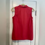 L.L. Bean Size S Rose Pink Cotton Sleeveless Polo Shirt Collar Golf Tennis Photo 4