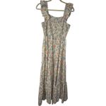 Old Navy  Floral Smocked Ruffle Strap Tiered Maxi Dress Cottagecore Boho S Photo 2