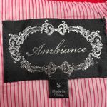 Ambiance Red Blazer Womens Small Single Breasted Holiday Christmas Office Career Photo 1