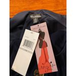 Nina Leonard NWT  Navy Blue Jersey Button Front Wide Leg Jumpsuit 1X Casual Party Photo 5