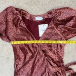 Tanya Taylor  Laureen Velvet Wrap Dress Rosewood 4 Photo 6