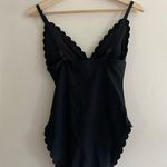 J.Crew Scalloped Black One Piece Swimsuit Size Small Photo 5