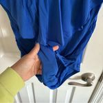 Trina Turk Women’s Monaco Off The Shoulder Ruffle One Piece Swim Blue Size 12 Photo 4