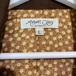 margaret o'leary Women's Vintage Button Blazer Jacket Brown Size Large EUC FLAW Photo 3