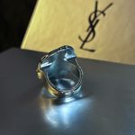 Large Chunky Black Obsidian Stone Ring. Size 8 Photo 3