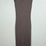 Olive & Oak  By Anthropologie Brown Sleeveless Ribbed Midi Dress Size XS Photo 4