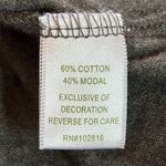 Garnet Hill Embellished Long Sleeve Top Womens Small Gray Black Photo 7