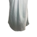 Victoria's Secret Victoria’s Secret 100% Silk Short Slip Dress Nightgown M Blue Satin Gold Label Photo 2
