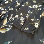 A pea in the pod  Floral Maternity Blouse Black Cream Whimsigoth Womens Medium Photo 7