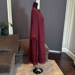 Women’s Mother of the Bride Formal Chiffon Dress ZipBack Matching Jacket Size 20 Red Photo 2