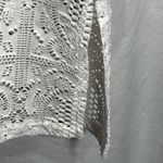 Blue Island  Sheer Long Sleeve Crochet Swimsuit Cover up L Photo 3