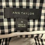 Ann Taylor The Metro Short Black White Mid Rise Gingham Shorts Size 10 Photo 5