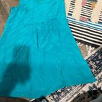 Tangerine NYC teal silk dress M Blue Size M Photo 1