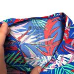 Coolibar Blue Red Teal Tropical Rash Guard UPF 50+ Hightide L/S Swim Shirt XXS Photo 1