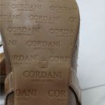 Cordani Gene Thong Wedge Sandal Womens 5.5 Tan Patent Leather Platform Shoes Photo 9