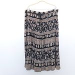 VTG Sag Harbor Womens Skirt Size M Black Midi Floral Boho Cottage‎ Whimsigoth Size M Photo 1