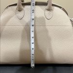 Anna Paola | Italian Leather Satchel w/ Crossbody & Scarf Tan Photo 9